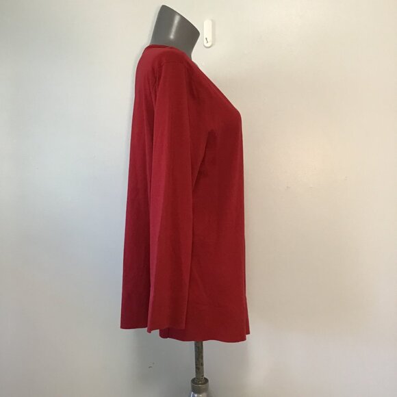 Habitat Deep Hem V-Neck Tunic Size L - Picture 3 of 10